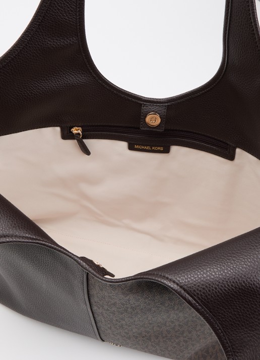 Michael Kors Dames Henly Large shopper met logoprint in de kleur Chocoladebruin, maat: one size