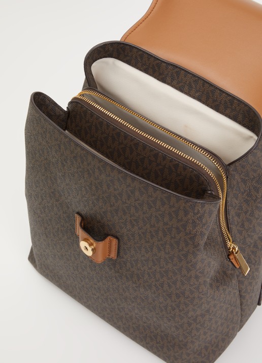 Michael Kors Dames Quinn rugzak met logoprint in de kleur Donkerbruin, maat: 1SZ