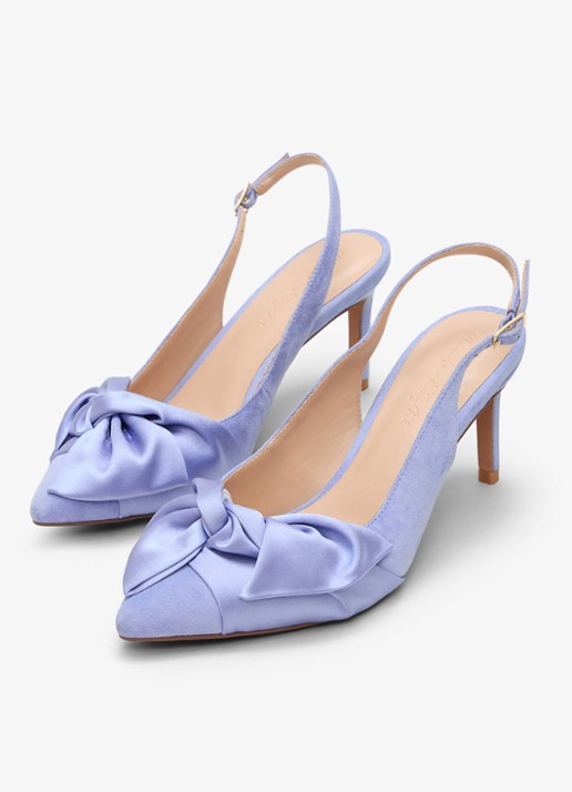 Phase Eight Dames Slingback van suède in de kleur Staalblauw
