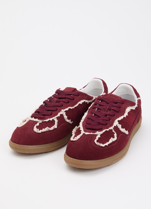 ALOHAS Dames Tb.490 Crochet sneaker van suède in de kleur Bordeauxrood, maat: 39