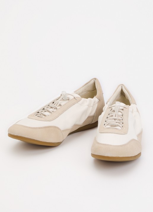 Vagabond Shoemakers Dames Hollie sneaker met suède details in de kleur Gebroken wit, maat: 41