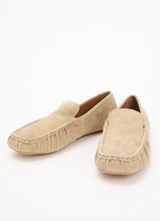 Vagabond Shoemakers Dames Mika loafer van geitensuède in de kleur Zand, maat: 40