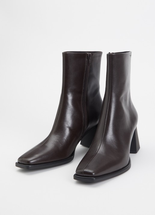 Vagabond Shoemakers Dames Hedda enkellaarsje van leer in de kleur Chocoladebruin, maat: 42