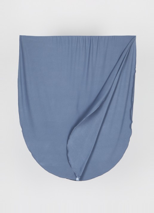 LES Atelier Dames Bamboo Jersey hoofddoek 180 x 82 cm in de kleur Indigo, maat: ONE SIZE