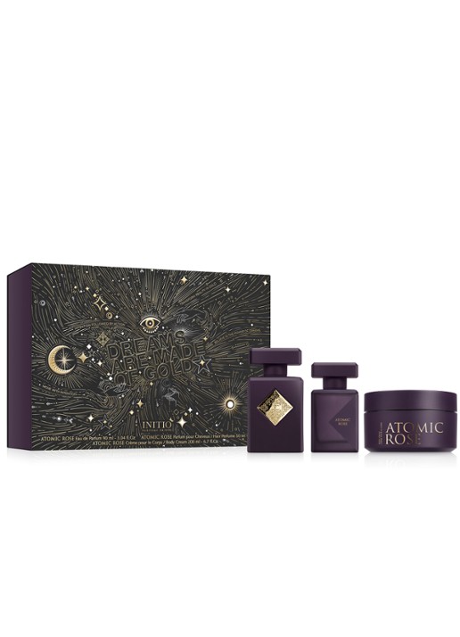INITIO Parfums Privés Atomic Rose Festive Set Eau de Parfum - geurenset - voorkant 2 beige