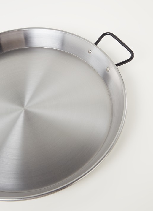 Inno Cuisinno Profi paellapan 42 cm  - detail zilver
