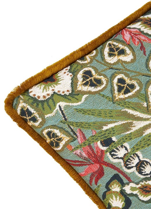 Iosis Bergame sierkussenhoes 45 x 45 cm - detail groen