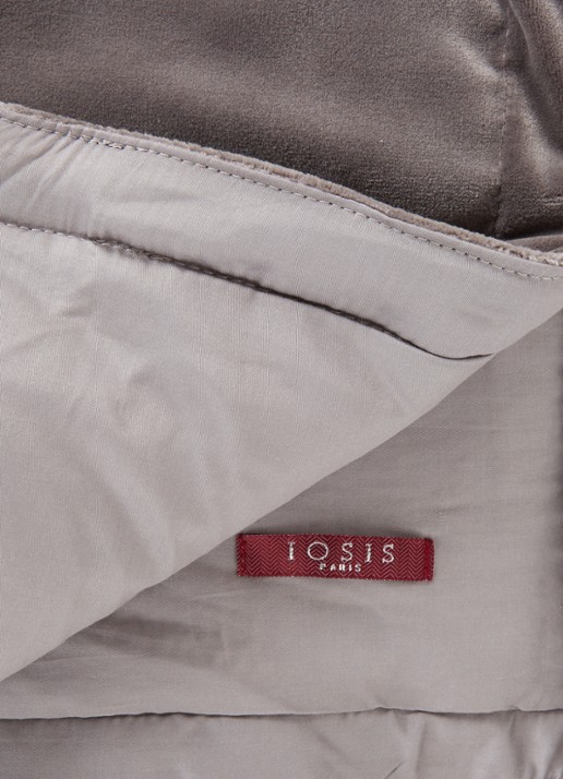 Iosis Divan bedsprei 135 x 180 cm - detail donkergrijs