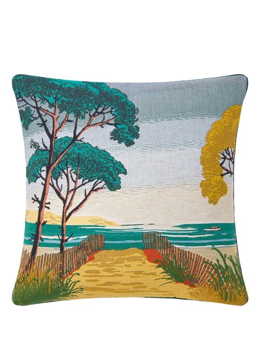 Iosis Landes sierkussenhoes 45 x 45 cm - voorkant blauw