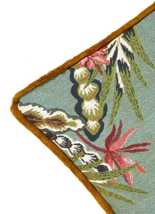 Iosis Masques sierkussenhoes 45 x 45 cm - detail mint