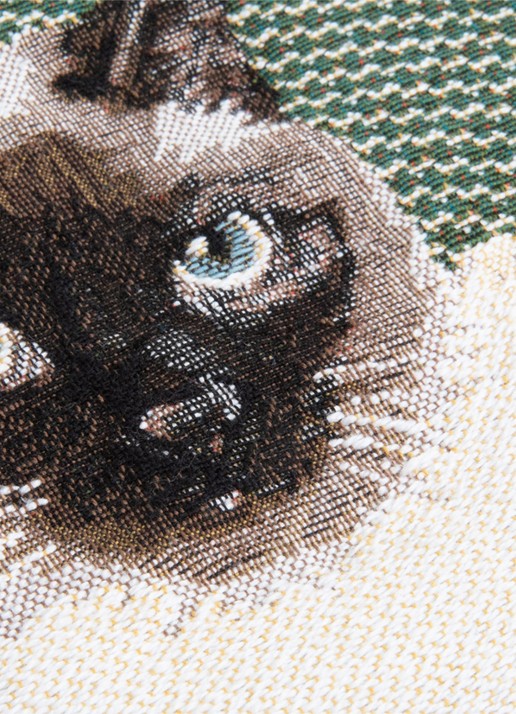Iosis Matcha sierkussenhoes 45 x 45 cm - detail 2 mosgroen