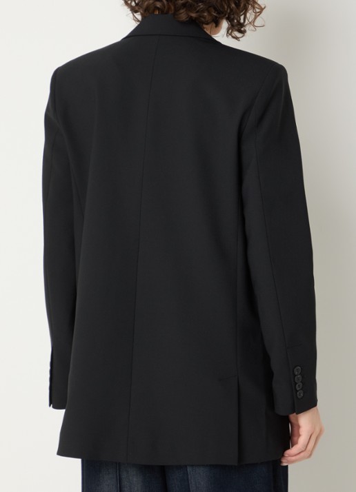 IRO Alapi blazer in wolblend met klepzakken - achterkant 2 zwart