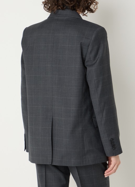 IRO Calu blazer in wolblend met klepzakken - achterkant 4 antraciet