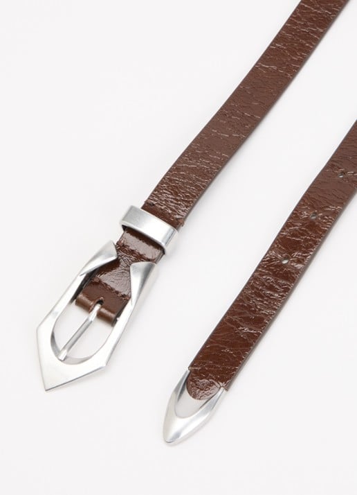IRO Cuff riem van leer - detail 2 bruin