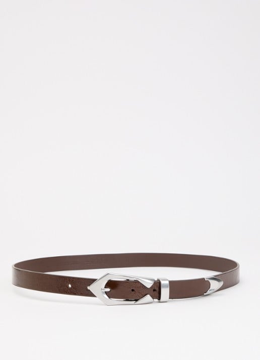IRO Cuff riem van leer - voorkant bruin