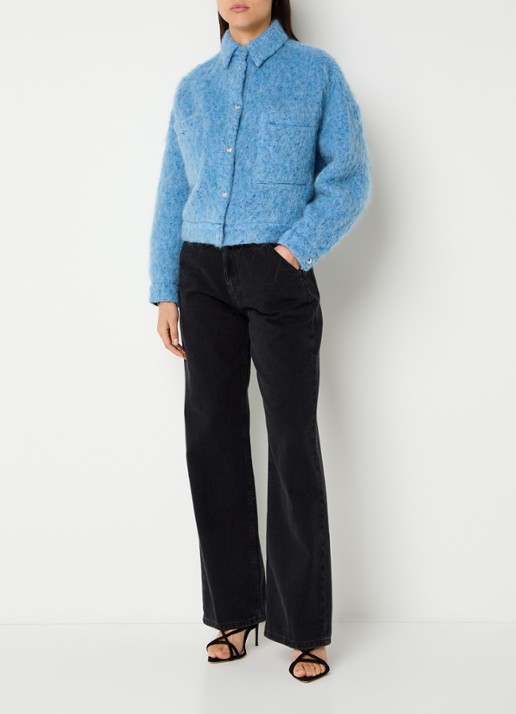 IRO Domal jack van wol - voorkant 2 blauw