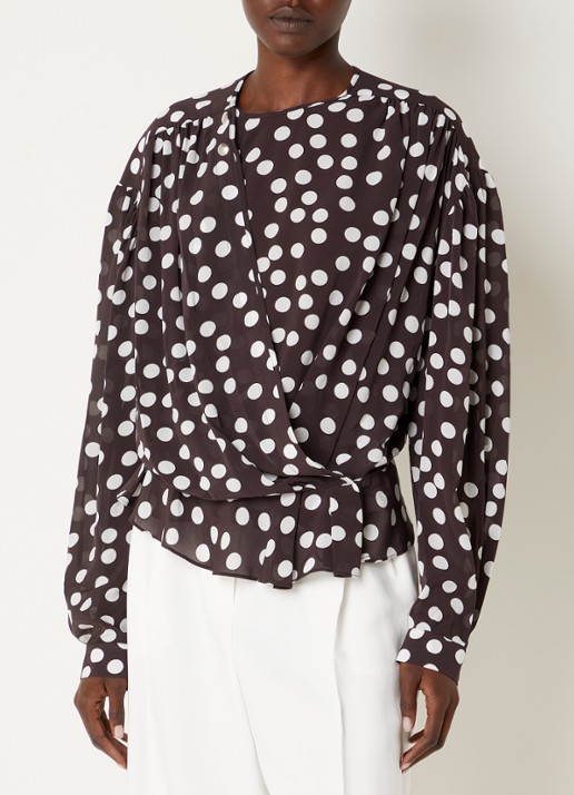 IRO Dotta tuniek met stippenprint