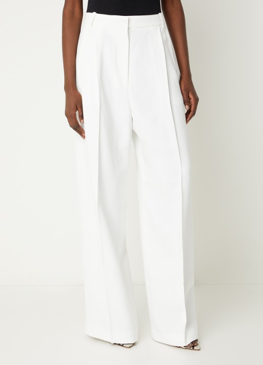 IRO Helis high waist wide leg pantalon met persplooi