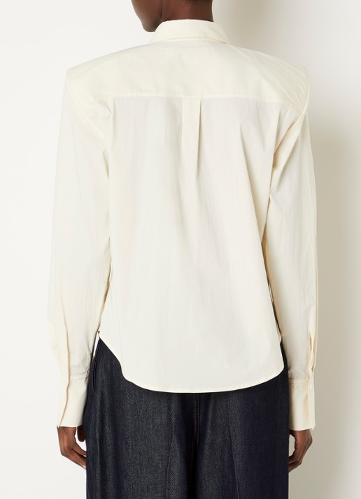 IRO Lizbeth blouse met ballonmouw - achterkant 2 creme