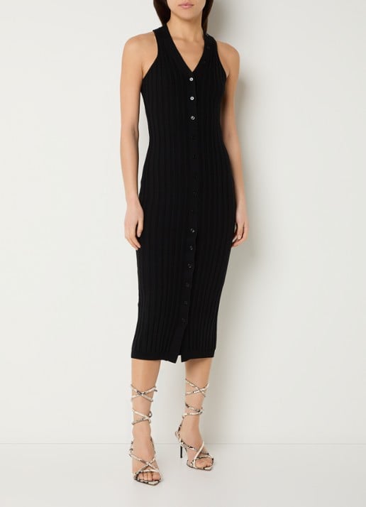 IRO Lyliane midi blousejurk van wol