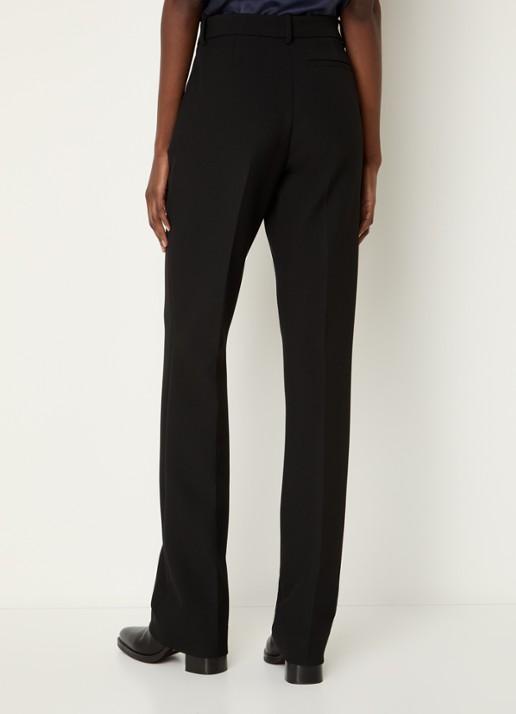 IRO Marila high waist bootcut fit pantalon met persplooi - achterkant 4 zwart