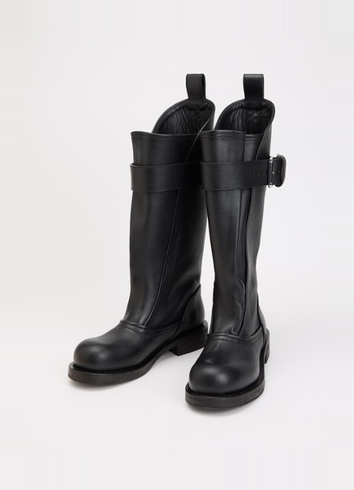 IRO Riff biker boot van leer - detail 3 zwart