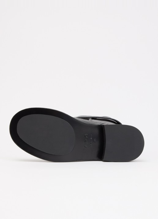 IRO Riff biker boot van leer - detail 4 zwart