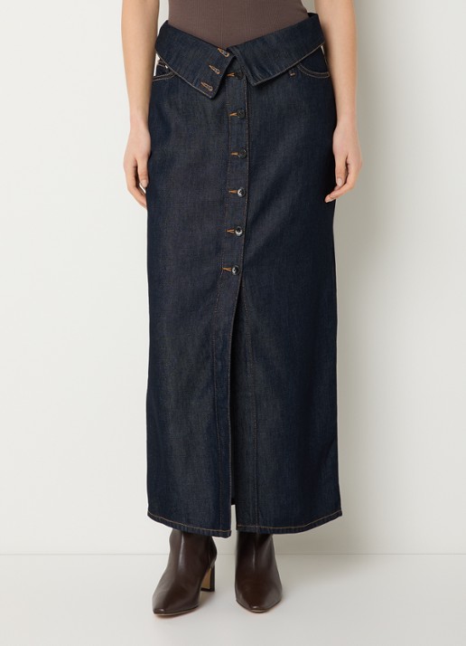IRO Rosiane maxi rok van denim
