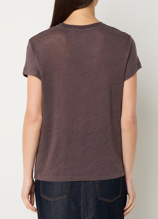 IRO Third T-shirt met ronde hals - achterkant 2 bruin