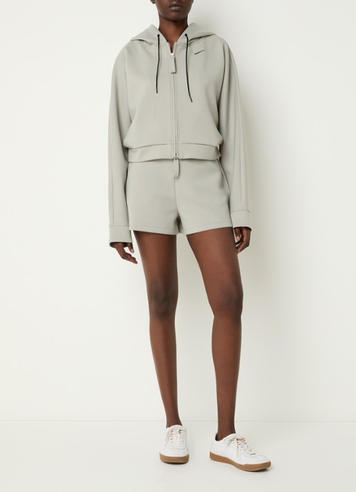 IRO Valena cropped vest met steekzakken - voorkant 3 lindegroen
