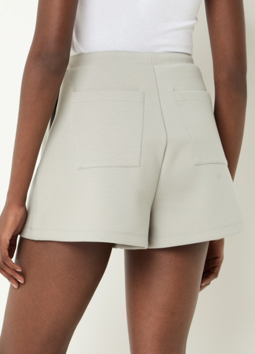 IRO Velora high waist straight fit korte joggingsbroek - achterkant 4 lindegroen