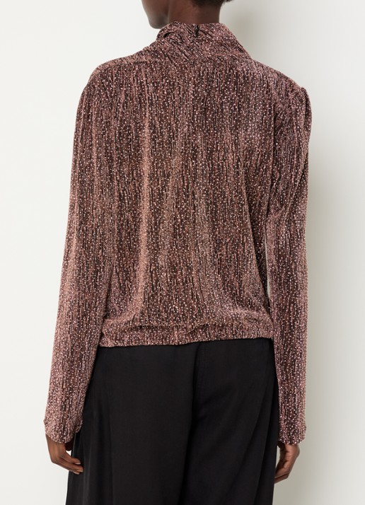 IRO Ysane top met strass - achterkant 2 bruin
