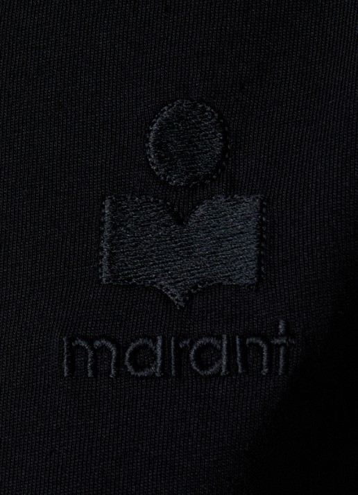 Isabel Marant Aby T-shirt met logoborduring - detail 2 zwart