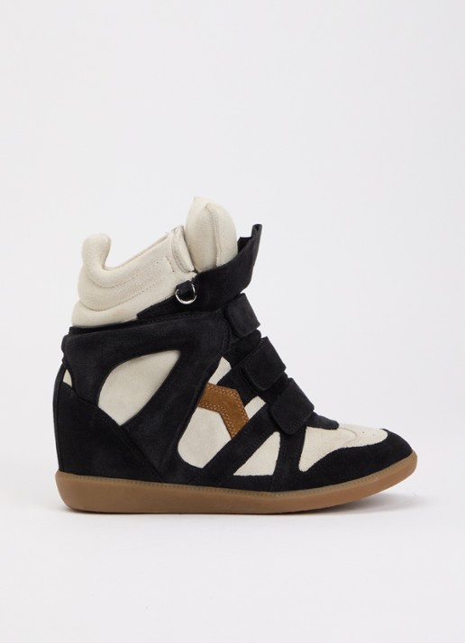 Isabel Marant Bekett Ring sneakerwedge van suède