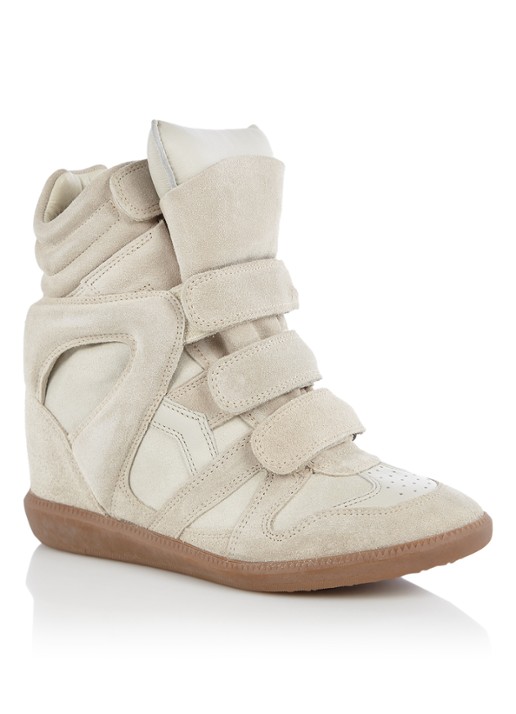 Isabel Marant Bekett sneakerwedge van suède