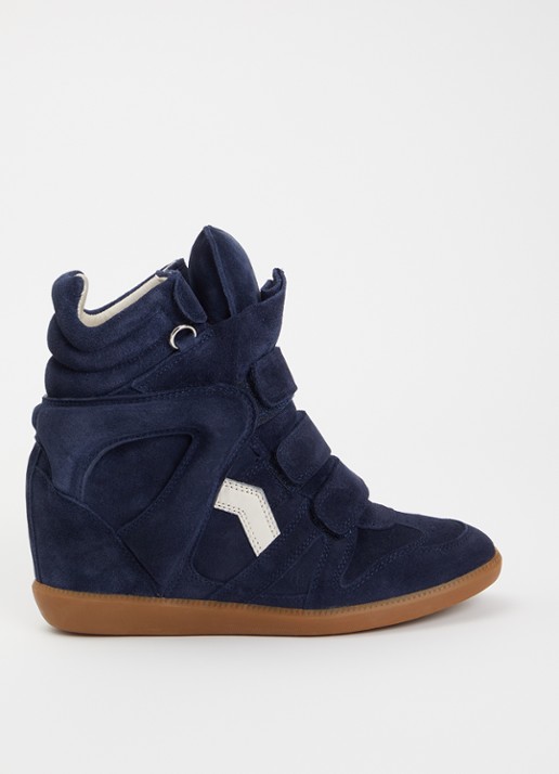 Isabel Marant Bekett sneakerwedge van suède