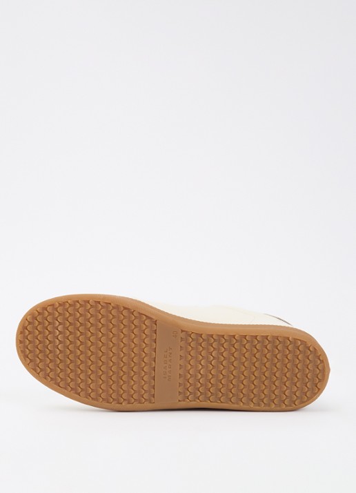 Isabel Marant Beth sneaker van kalfsleer met suède details - detail 5 gebroken wit