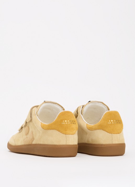 Isabel Marant Beth sneaker van kalfssuède - achterkant 6 beige