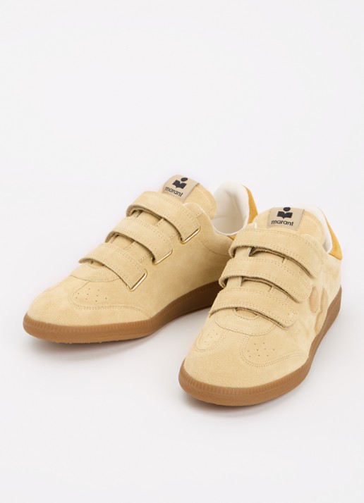 Isabel Marant Beth sneaker van kalfssuède - detail 2 beige