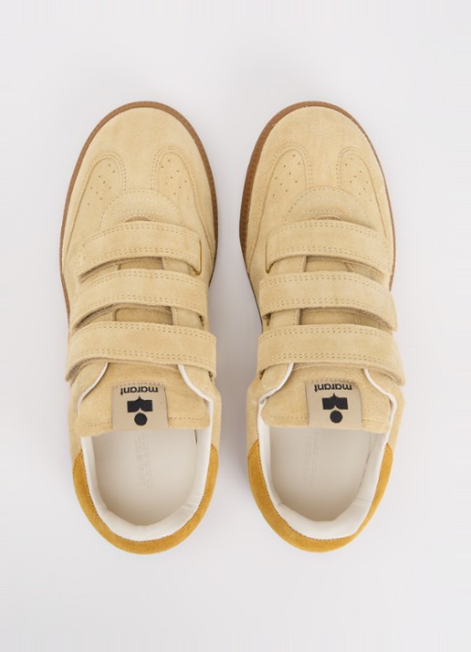 Isabel Marant Beth sneaker van kalfssuède - detail 3 beige