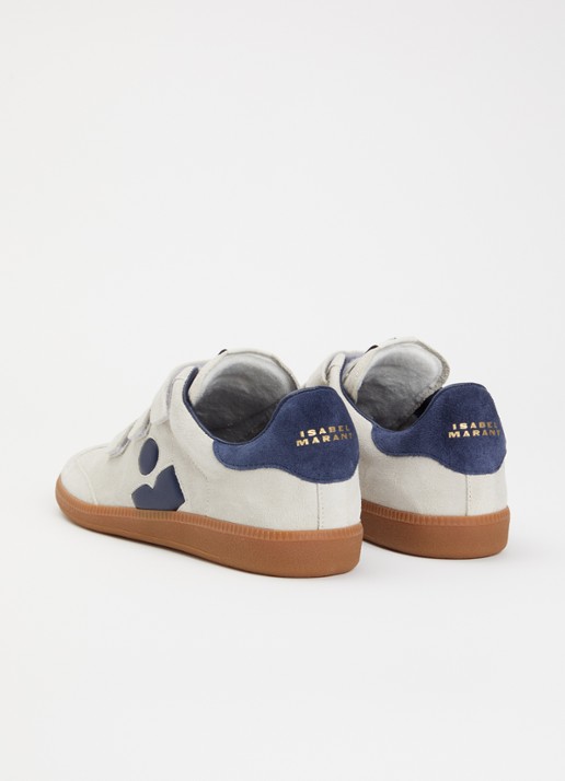Isabel Marant Beth sneaker van kalfssuède - achterkant 5 grijs
