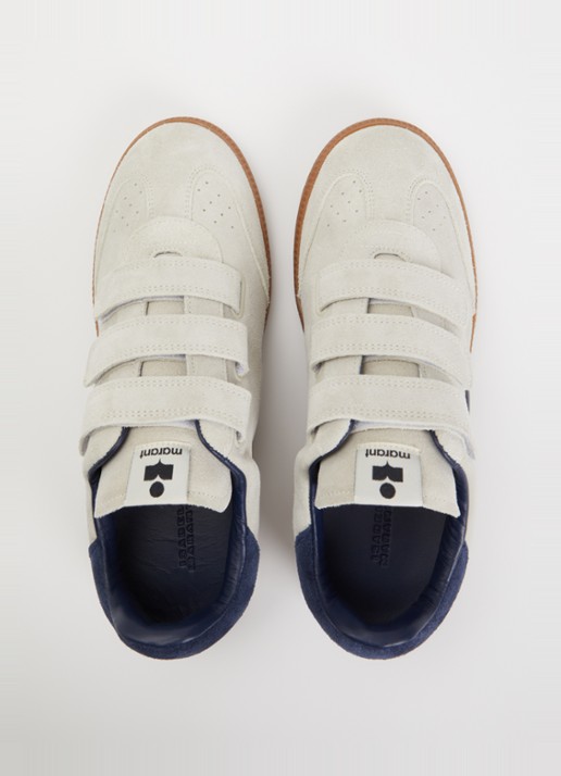 Isabel Marant Beth sneaker van kalfssuède - detail 2 grijs