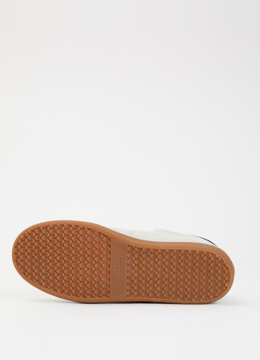 Isabel Marant Beth sneaker van kalfssuède - detail 3 grijs