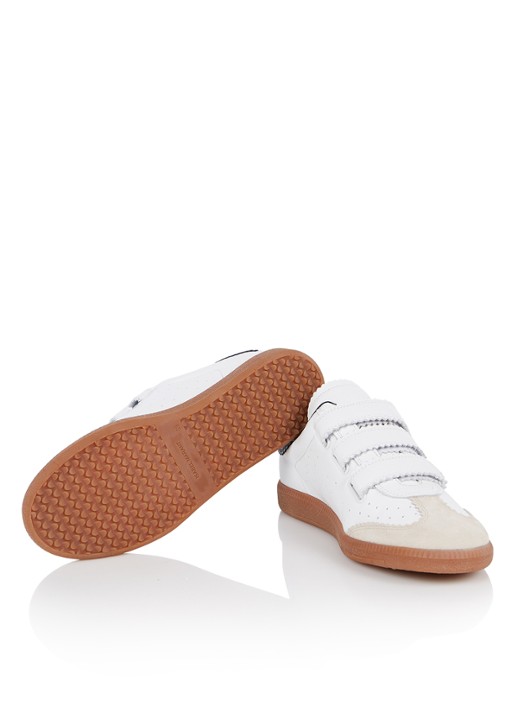Isabel Marant Beth sneaker van lamsleer - detail 6 wit