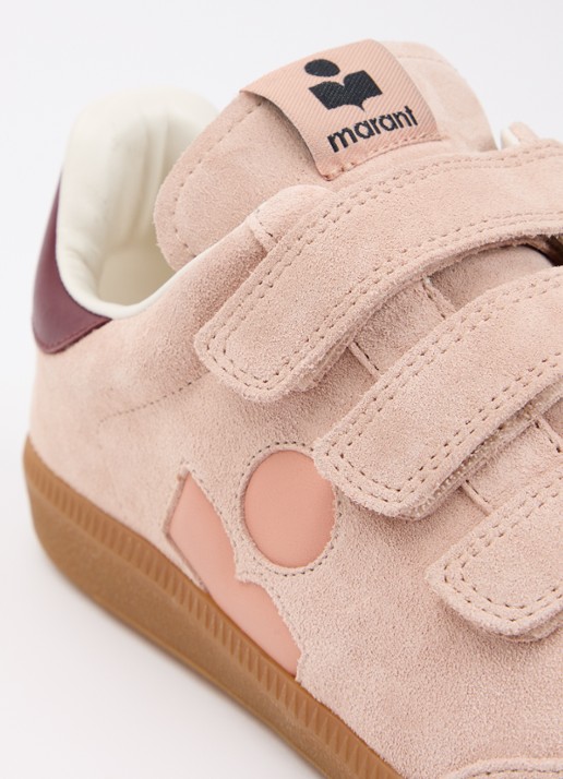 Isabel Marant Beth sneaker van leer met details van suède  - detail 4 oudroze