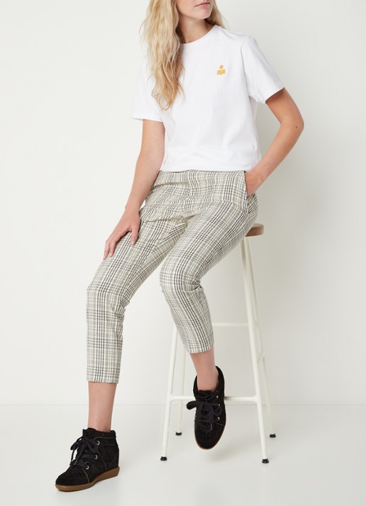 Isabel Marant Bobby sneakerwedge van kalfssuède  - voorkant 6 zwart