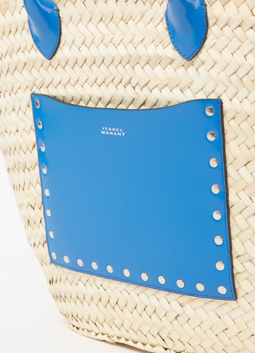 Isabel Marant Cadix shopper met leren details - detail 3 donkerbeige