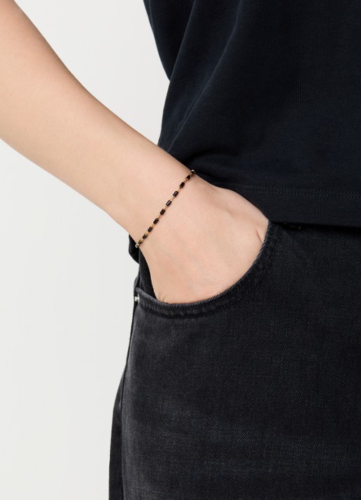 Isabel Marant Casablanca armband - voorkant 3 zwart