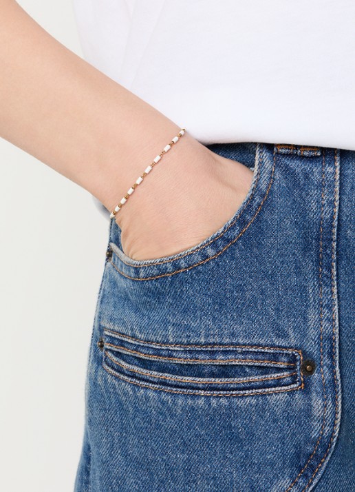 Isabel Marant Casablanca armband - voorkant 2 gebroken wit