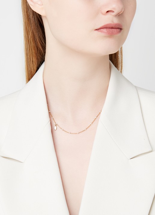 Isabel Marant Casablanca ketting met hanger - voorkant 2 goud